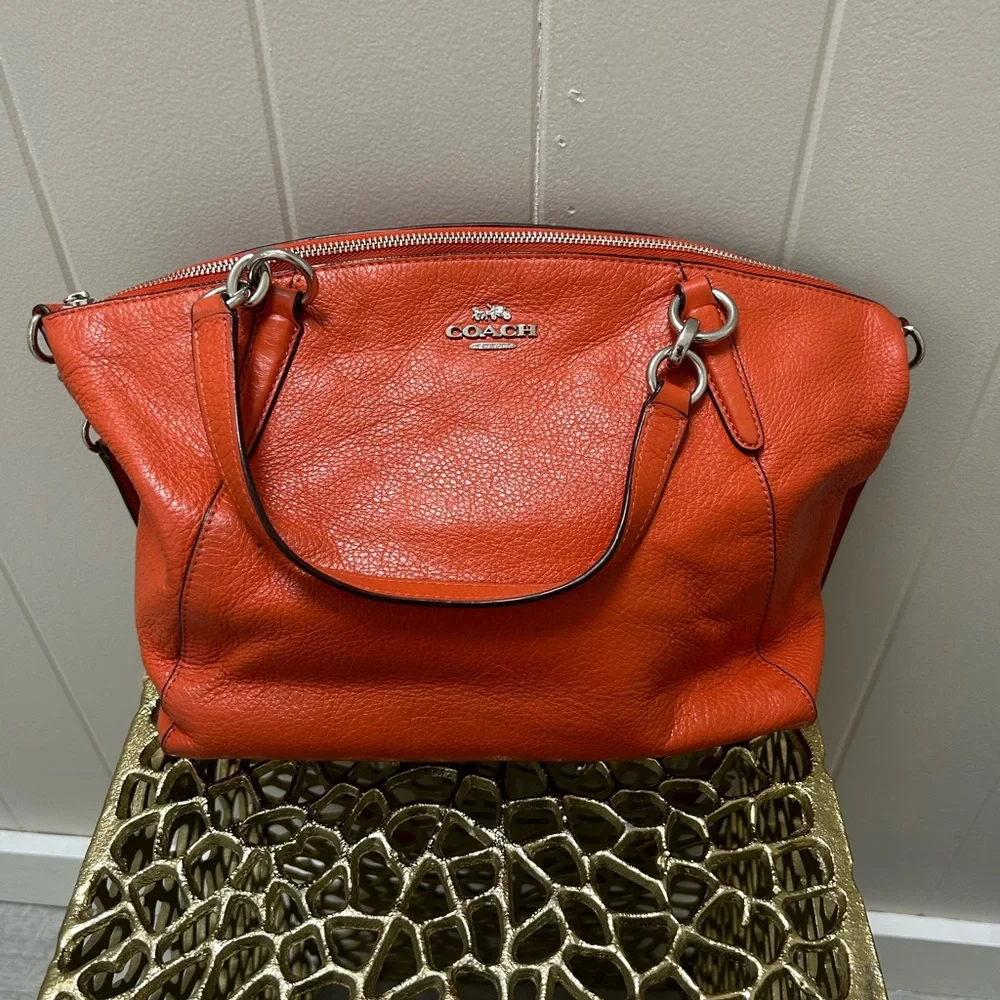 Coach Vibrant Orange Shoulder Bag